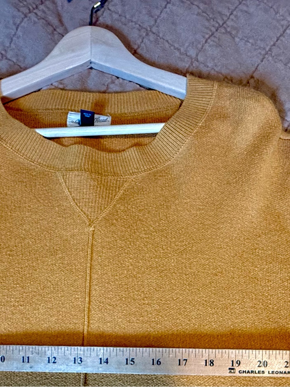 Universal Thread Mustard Drop-Shoulder Crewneck Sweater - Picture 2 of 7
